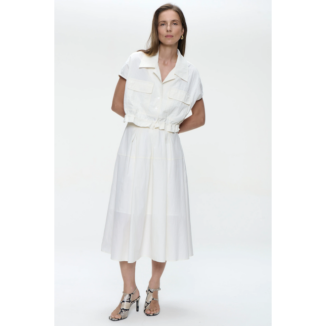 Chiko Taffeta Jacket - Off White