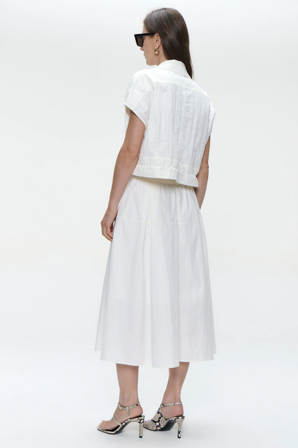 Chiko Taffeta Jacket - Off White
