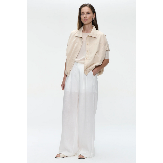 Anda Oversized Blouse - Beige