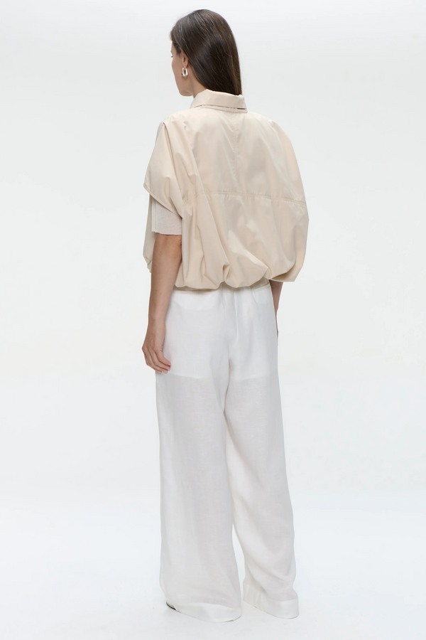 Anda Oversized Blouse - Beige