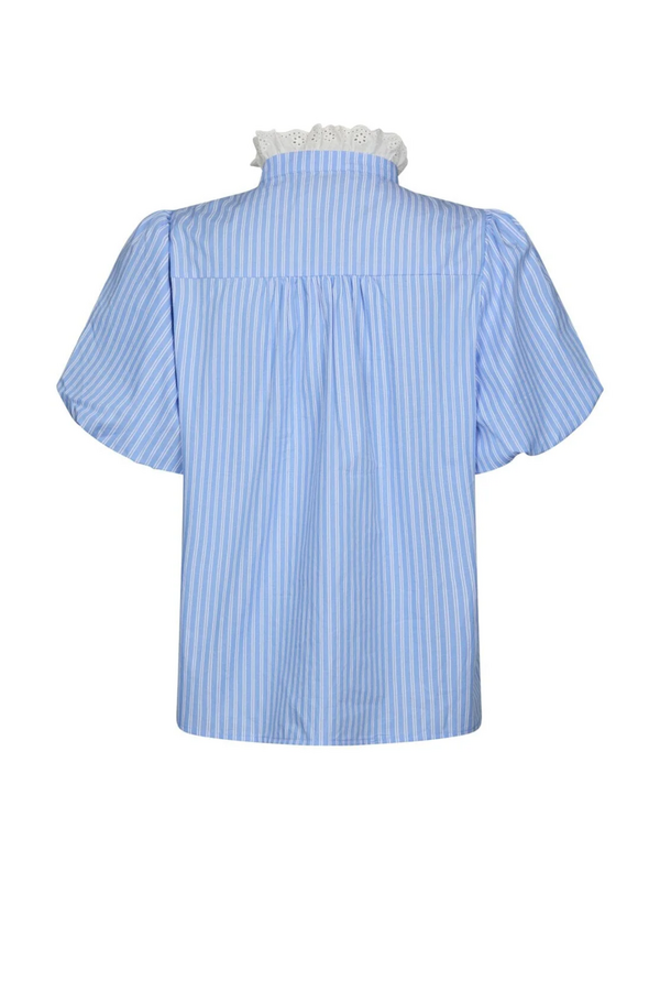 Ulia Stripe Blouse - Blue Stripe