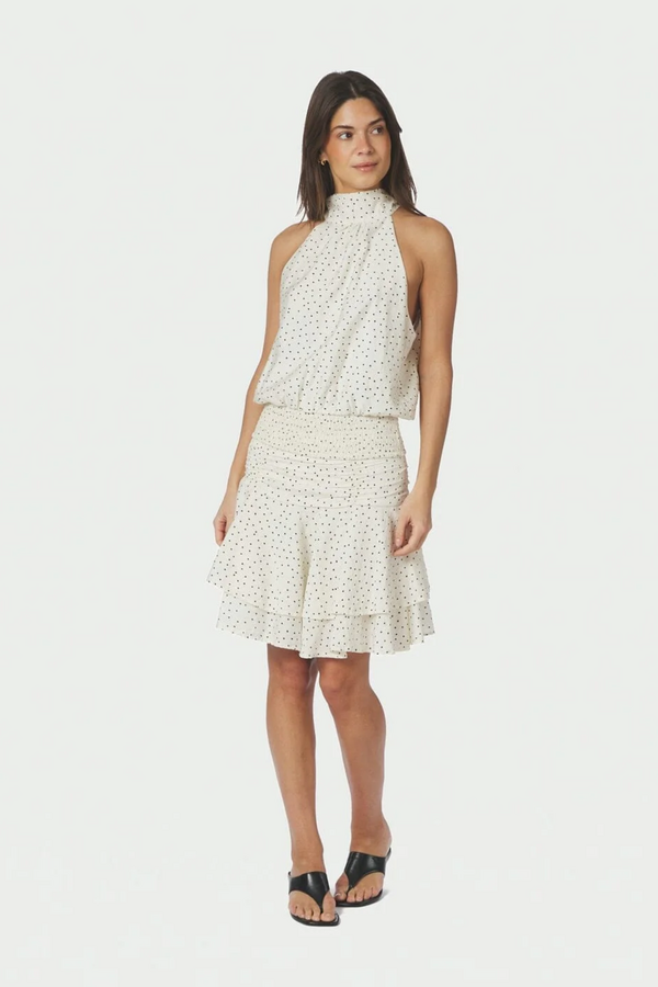 Jos Mini Dot Top - Off White