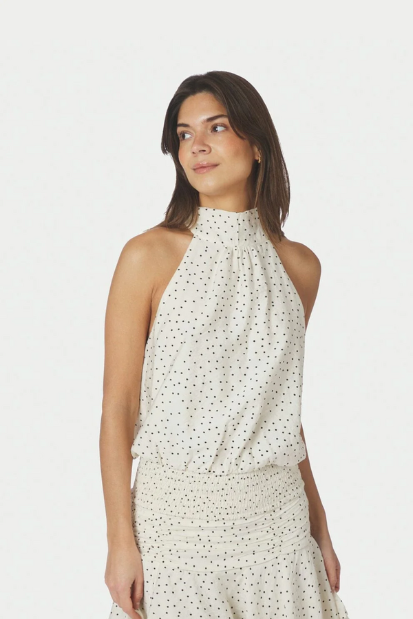 Jos Mini Dot Top - Off White