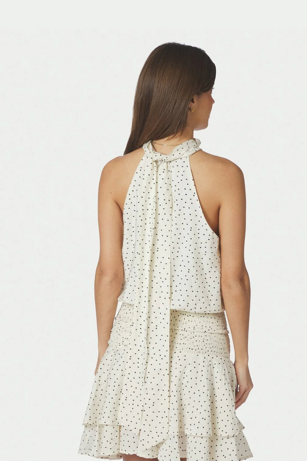 Jos Mini Dot Top - Off White