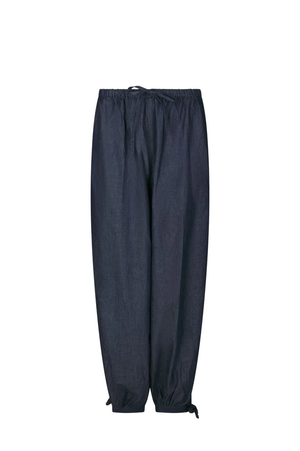 Roxane Balloon Denim Pants - Blue