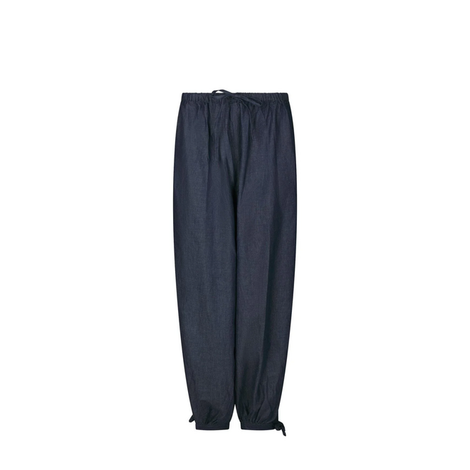 Roxane Balloon Denim Pants - Blue