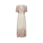 Serna Flower Print  Dress - Burned Powder