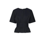 Annegret Poplin Blouse - Navy
