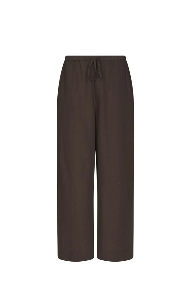 Heifa Linen Pants - Dark Brown
