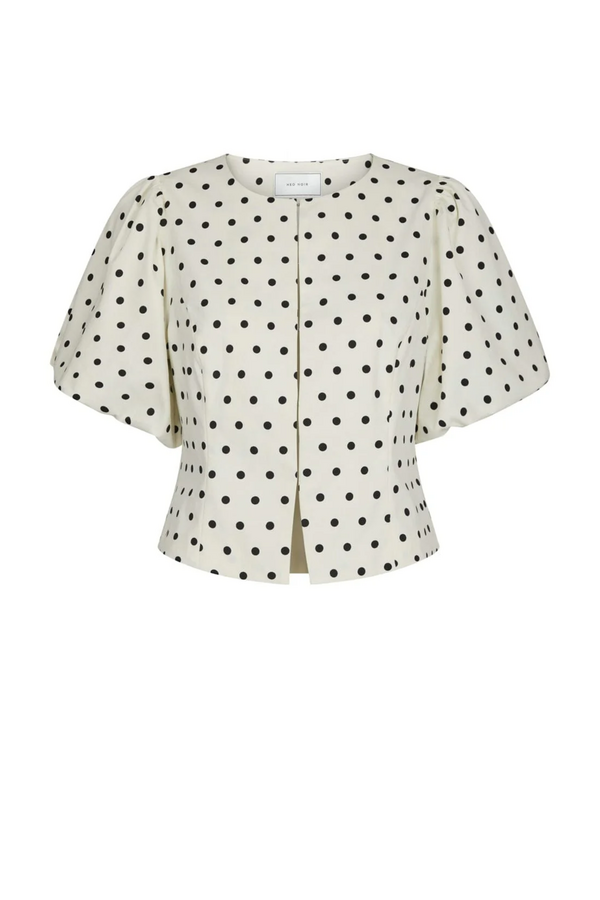 Anela Dot Blouse - Off White