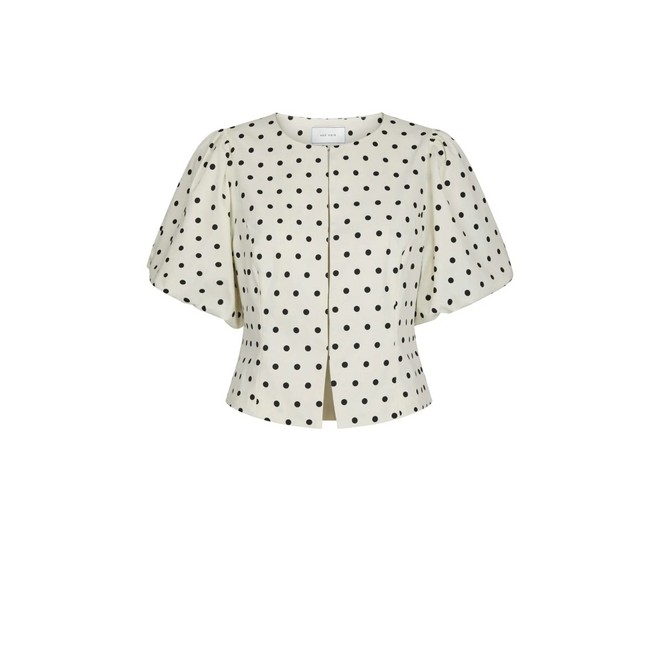 Anela Dot Blouse - Off White