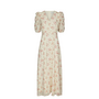 Vira Floral Dress - Creme