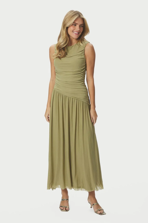 Cludine Mesh Dress - Sage Green