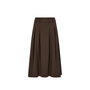 Anya Midi Pleat Skirt - Mocca