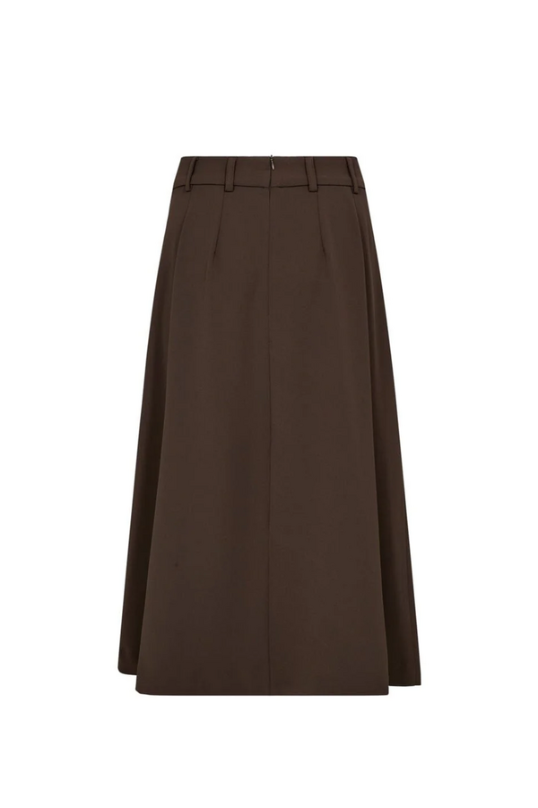 Anya Midi Pleat Skirt - Mocca