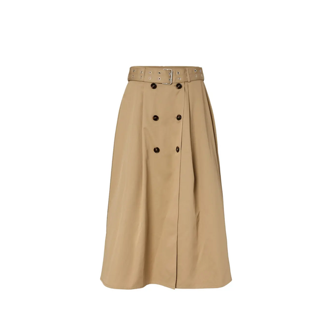 Timala HW Long Trench Skirt - Incense