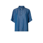 Janna 2/4 Polo Shirt - Medium Blue Denim