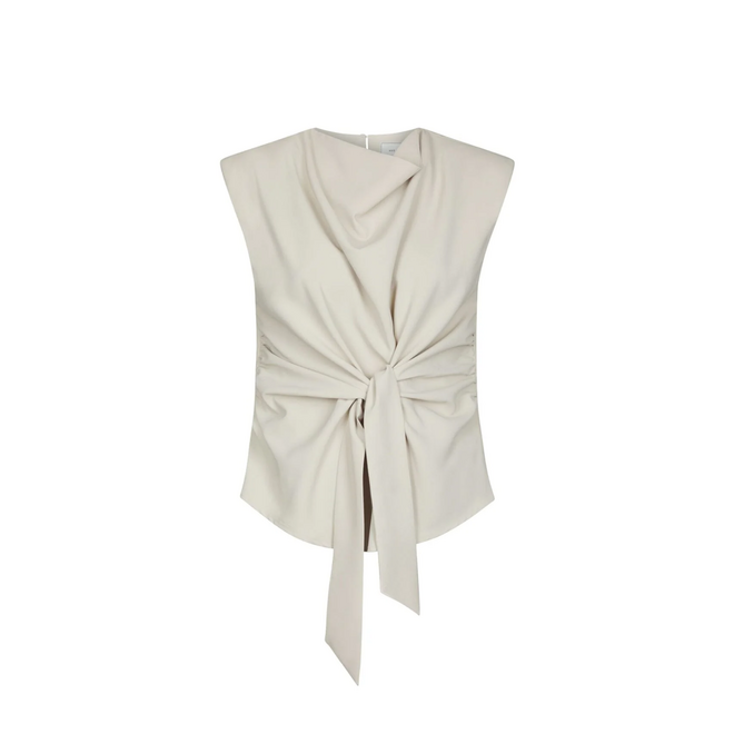 Katarim Crepe Top - Beige