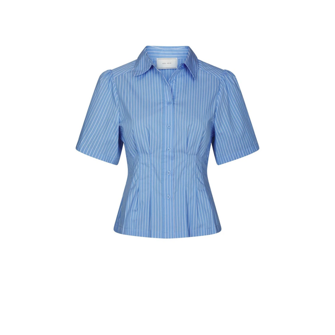 Balara Stripe Poplin Shirt - Light Blue