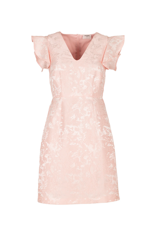 Dolana Jacquard Dress - Rose