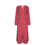 Annelie Solid Crepe Dress - Cherry Pink