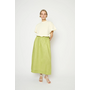 Adele Evergreen Linen Skirt - Pastel Green