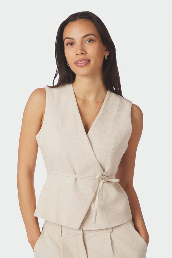 Samara Ramie Waistcoat - Natural