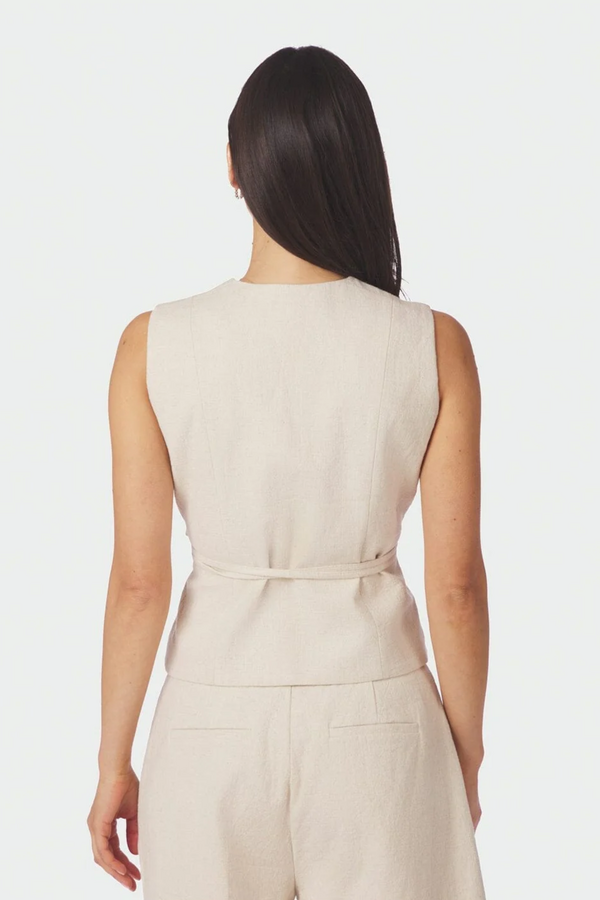 Samara Ramie Waistcoat - Natural