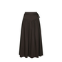 Anais Poplin Skirt - Chocolate Brown