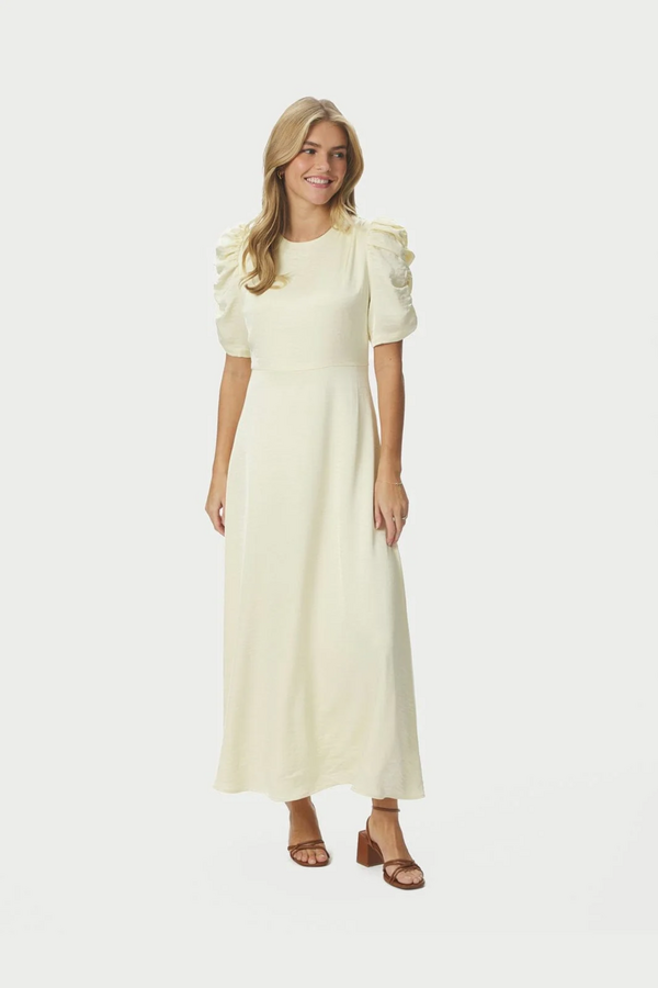 Benuti Solid Dress - Light Yellow