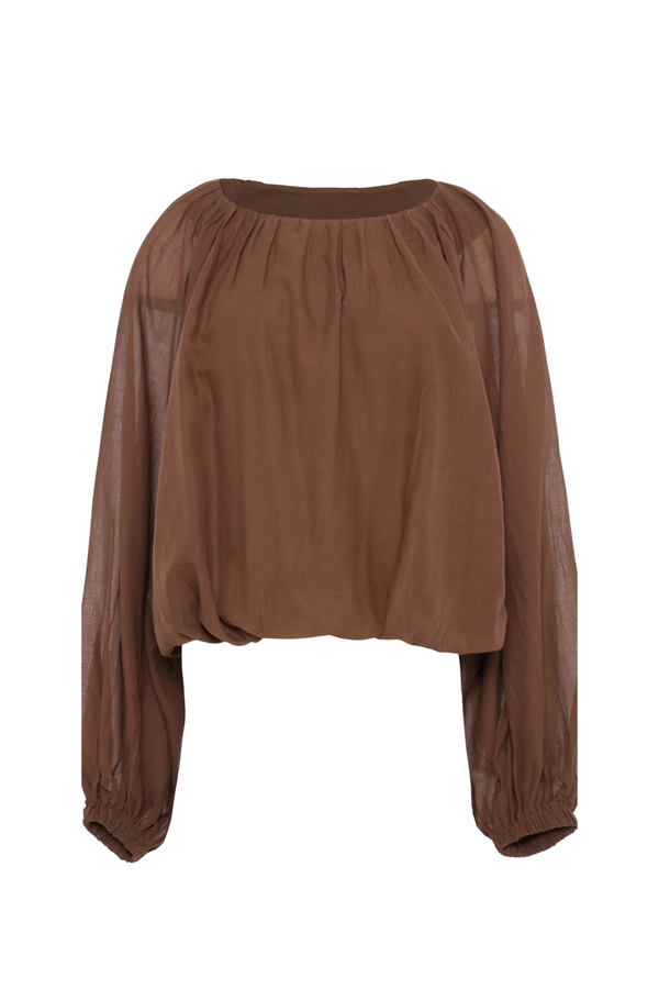 Blouse Voile - Brown