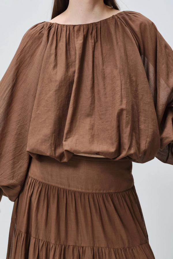 Blouse Voile - Brown