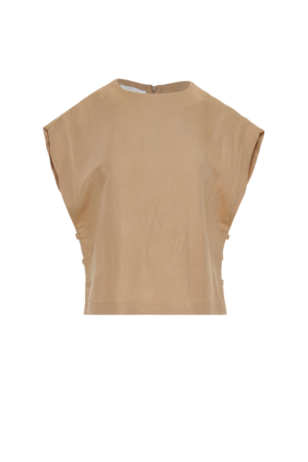 Linen Blouse - Beige