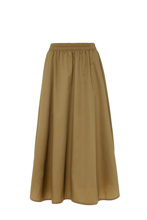 Popline Skirt - Khaki