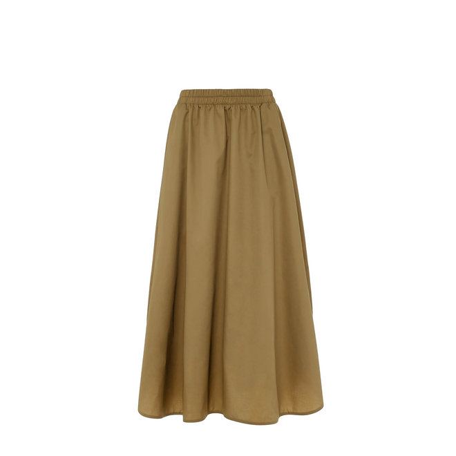 Popline Skirt - Khaki