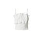 Vinelle Pleated Bandeau Top - Snow White