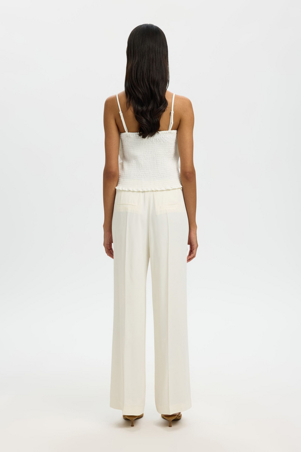 Vinelle Pleated Bandeau Top - Snow White