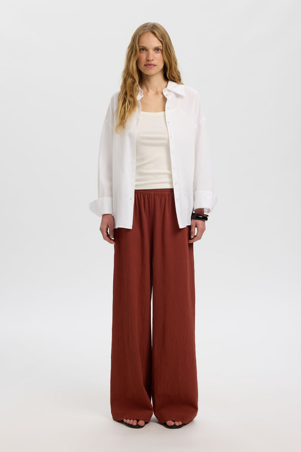 Finnie MW Wide Sun Pant - Cherry Mahogany