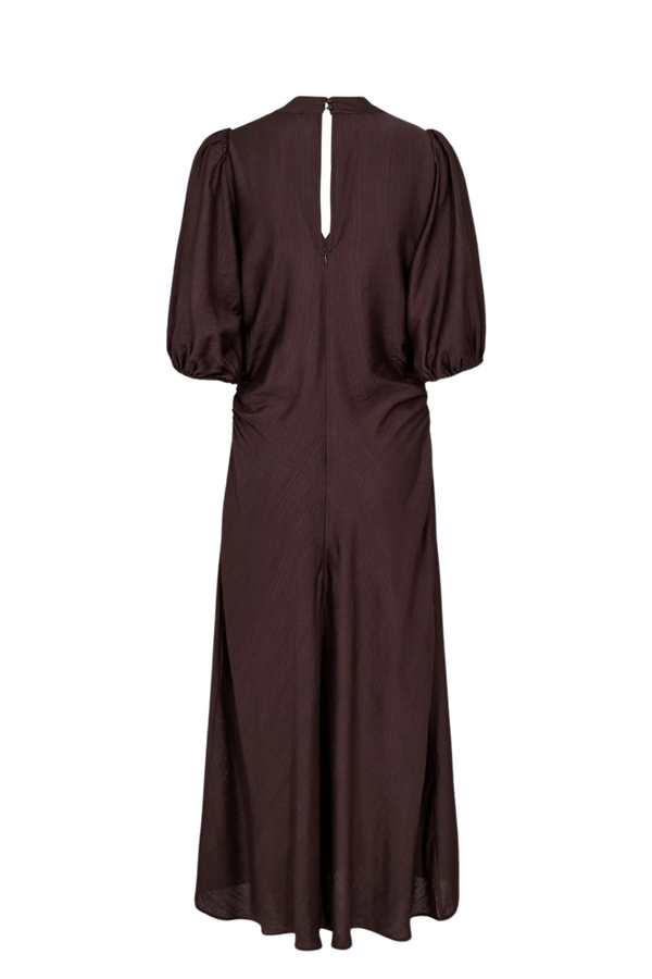 Hera Puff Dress - Dark Brown