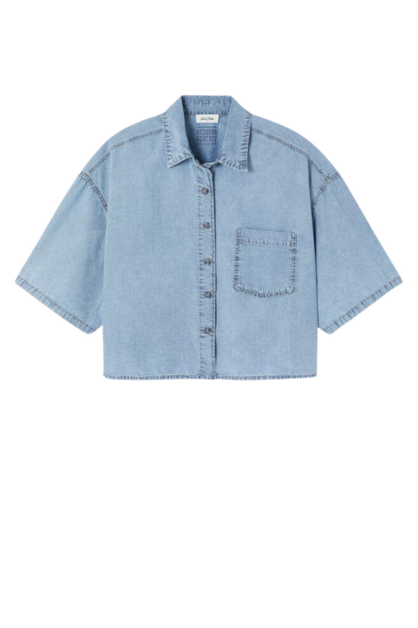 Women Shirt Paybou - Blue Snow