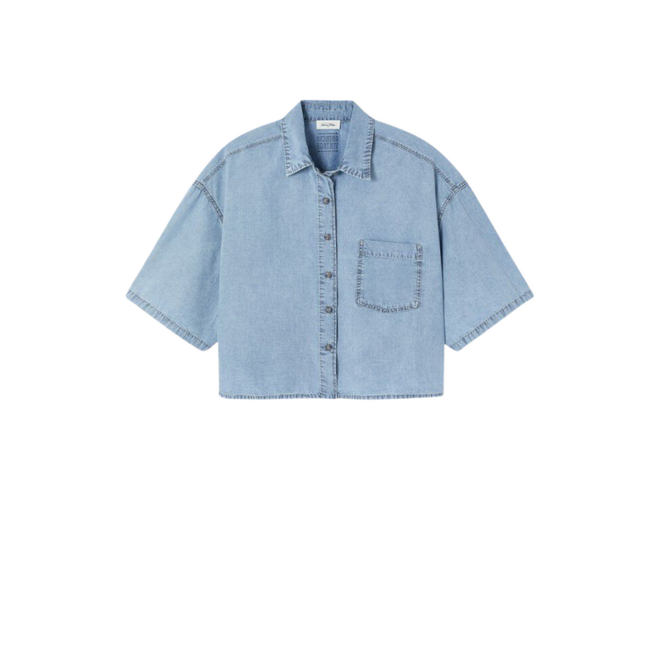 Women Shirt Paybou - Blue Snow