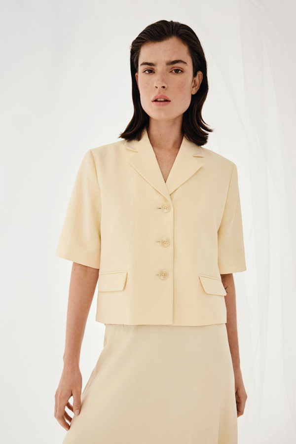 Keeley Edelmira 2/4 Blazer - Bleached Sand