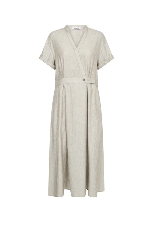 Cher Wrap Dress - Silver