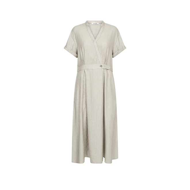 Cher Wrap Dress - Silver
