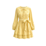 Dawn Acetate Dress - Bright Sunshine