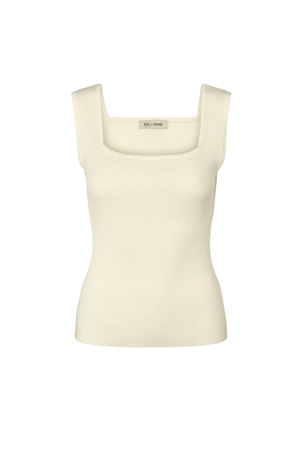 Noa Reverse Knit - White