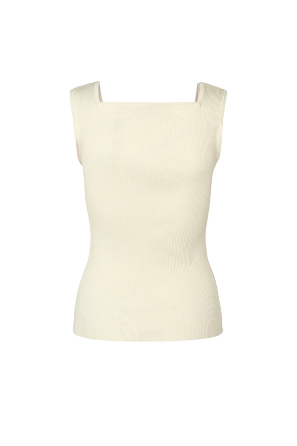 Noa Reverse Knit - White