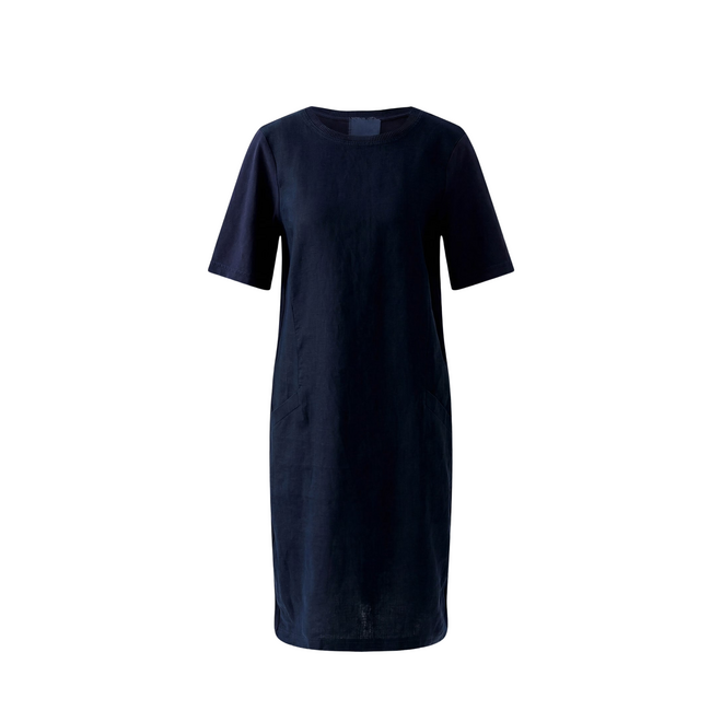 Linen Dress - Dark Blue