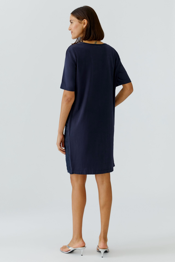 Linen Dress - Dark Blue