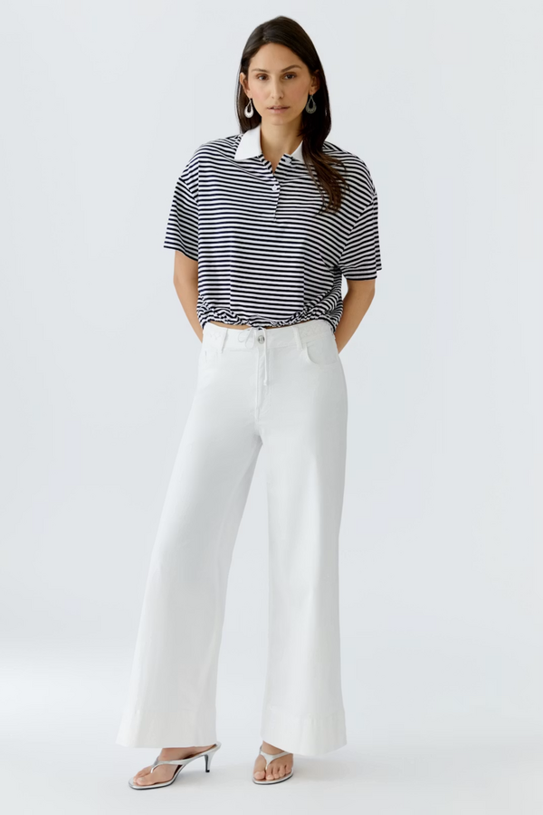 Polo Shirt - White/Blue
